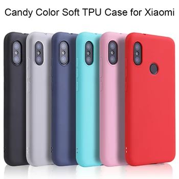 Candy Color Case per Xiaomi Mi A2 Lite A1 A2 A3 Mi 6 8 9 SE 9T 10 10T Lite Mi9 SE Nota 10 lite Custodia in silicone su Xiaomi Giocare a Caso