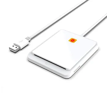Portatile USB 2.0 Lettore di Smart Card per la Carta di credito DNIE BANCOMAT CAC IC ID Carta di credito Carta SIM Cloner Connettore per Windows 7 8 10 Linux