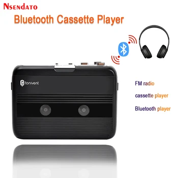 Bluetooth, Registratore a Cassette e Lettore Portatile Autonomo Lettori di Cassette Radio FM Con funzione Auto-reverse funzione Bluetooth Lettore