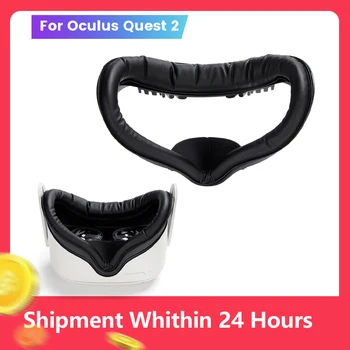 3in 1 Viso PU Pad Cuscino Maschera di Copertura Con supporto Tappetino di Protezione degli Occhi Pad Per Oculus Quest 2 Comfort VR gli Accessori di Ricambio