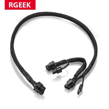 Rgeek 8pin PCI express Dual 6+2Pin Cavo di Alimentazione PCIe a 8 Pin da 1 a 2 Spliter Per Corsair RM1000 RM850 RM750 RM650 RM550 RM