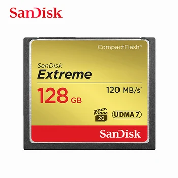 SanDisk Extreme Compact Flash Card CF 32GB 64GB 128GB 120MBS Scheda di Memoria 32 64 128 GB schede di Memoria Flash Carte Memoire per Fotocamera