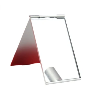 Mini Portatile Specchio Per Il Trucco A Mano In Piedi Piccole Vanità Specchio Pieghevole Compatto Tasca Cosmetici Strumenti In Alluminio Pieghevole Specchio