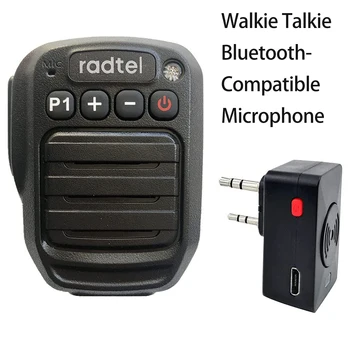A due Vie Radio senza fili di Bluetooth Speaker Mic, Spalla Microfono per BaoFeng UV-5R UV-82 Radtel RT-490 RT-830 RT-4B