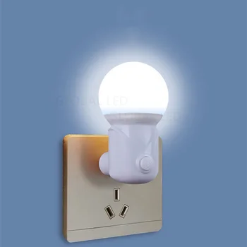 LED di notte della Lampada Dimmer LED luce di notte del bambino allattamento occhio di sonno camera da letto la luce del sonno presa luce led a risparmio energetico carino UE CI AC220V