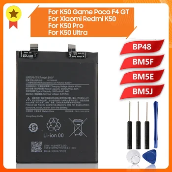 Batteria di ricambio BP48 BM5F BM5E BM5J Per Xiaomi Redmi K50 Gioco Poco F4 GT K50 Pro K50 Ultra 12T 12TPro OEM batteria Nuova