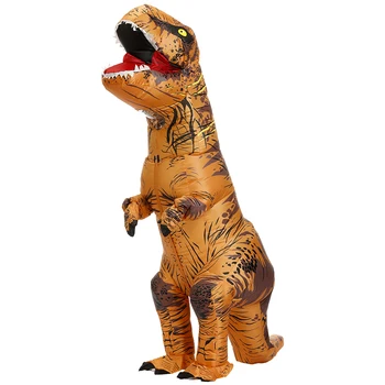 Adulti Bambini Tyrannosaurus Rex Gonfiabile Costume Di Halloween Per Le Attività All'Aperto Performance Festa Di Compleanno Di Cosplay Di Regalo Di Festa