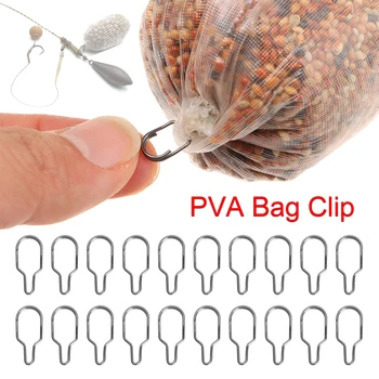 50pcs Nuovo Carp Fishing Accessori PVA Bag Link Clip per la Carpa Hair Rig Strumento Carpa Grossa Method Feeder Fishing Tackle