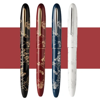 Nuovo Hongdian N23 Penna stilografica Coniglio Limitata di un Anno, High-End, gli Studenti di Business, forniture per Ufficio, Oro Intaglio scrittura doni penne