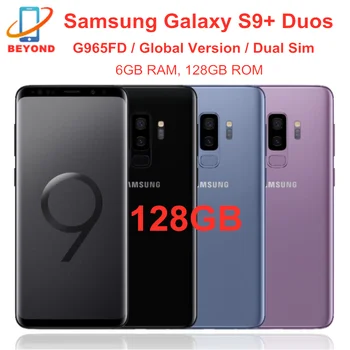 Samsung Galaxy S9+ S9 Plus Duos G965FD Dual Sim 6GB di RAM 128GB ROM Globale Versione Octa Core 6.2