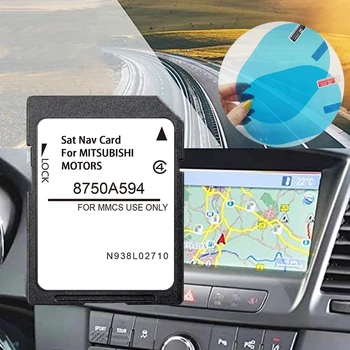 2021 Per Mitsubishi Outlander ASX Lancer, Pajero L200 Nuove Mappe Versione Navigatore MMCS SD Scheda GPS Europa regno UNITO Anti Nebbia Adesivo