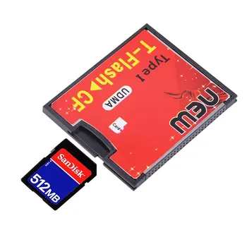 Hot T-Flash CF type1 Scheda di Memoria Compact Flash UDMA Adattatore Fino a 64GB Wholelsae Dropshipping