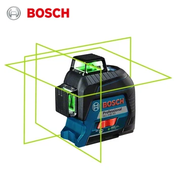 Bosch GLL3-60XG Livello del Laser di 12 Linee Verdi Orizzontali E Verticali di Misura Strumento di Proiezione Contrassegno all'Aperto dell'Interno Livello