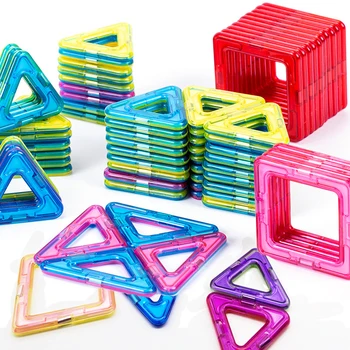 20-100pcs/Grande Dimensione Magnetico Designer Magnete Blocchi di Costruzione di Accessori Modello di Costruzione Giocattoli utilizzi para niño