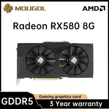 MOUGUL Nuova AMD Radeon RX580 8G Scheda Grafica GDDR5 di Memoria Video Scheda di Gioco PCIE3.0x16 DVI HDMI per i Computer Desktop