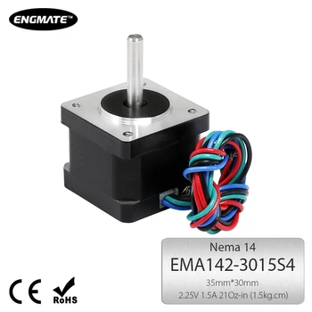 ENGMATE EMA142-3015S4 NEMA 14 del Motore passo a passo di 1,5 kg.cm Bipolare da 1,5 A CNC, Laser/taglio al Plasma