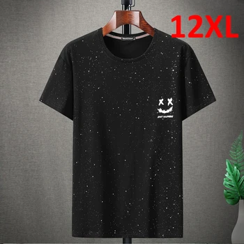 Plus Size 10XL 11XL 12XL T-shirt Uomini 2023 Estate Manica Corta T-Shirt Casual Maschio Fashion Spot t-shirt di Grandi Dimensioni 12XL