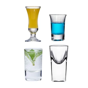 Piccolo Vetro 30-50ml Wild Griglia Shot Glass Bar Casa di Proiettile in Vetro bicchiere di Vodka, Rum Bene Whisky Coppa di Vino Ingoiare Spiriti Tope Coppa