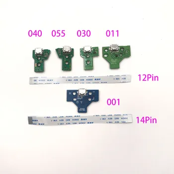 10SETS V4 12 Pin di Ricarica Cavo a Nastro Per PS4 Pro Controller JDS-40 di Ricarica USB, Scheda di Zoccolo Circuito & Cavo