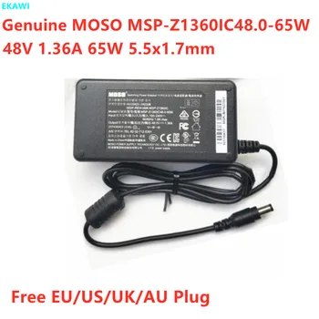 Genuino MOSO 48V 1.36 UN 65W MSP-Z1360IC48.0-65W HU10421-140108 Adattatore di CA Per Hikvision video registratore POE alimentatore / Caricabatteria
