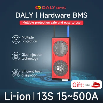 Daly BMS Li-ion 13s 48V 15A 20A 30A 40A 50A 80A 100A 200A 250A con commpon porta Per 3.7 V 18650 batteria 21700