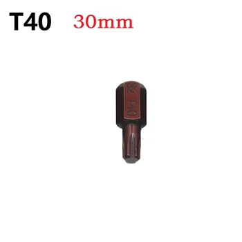 Magnetico Cacciavite Torx Bit 30/75mm T20 T25 T30 T40 T45 T50 T55 Esagonale Gambo Elettrico cacciavite Bit Per Impatto Screwdrive