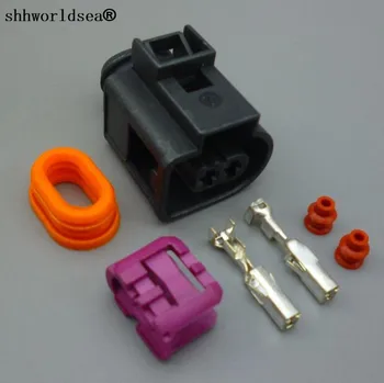 Shhworldsea 1pcs 3,5 mm a 2 pin, elettrico, auto Connettore del cavo per VW Passat Golf A3 A4 A6 Horn Plug 4D0971992 4D0 971 992