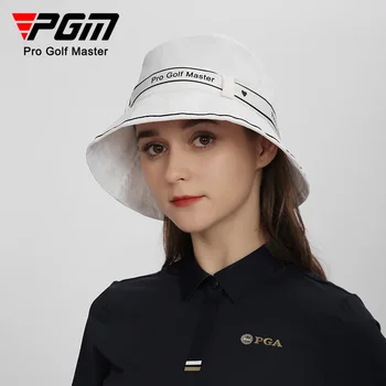PGM Donna Cappello di Golf Fiocco e Cinturino Pescatore Tappi frangisole-Sunscreen Interno che assorbe il Sudore Banda Design MZ056