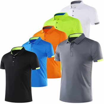 Uomini donne manica corta golf ping Pong t-Shirt polo in Esecuzione ym abbigliamento sportivo badminton shirt outdoorGolf maniche corte vestiti
