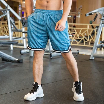 Gli Uomini Di Sport Fitness Cinque-Punto Di Pantaloni Di Addestramento Del Gioco Di Basket All'Aperto In Esecuzione Casual Pantaloncini Asciugatura Rapida Casual Sciolto Moda