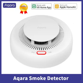 Aqara Smart Rilevatore di Fumo Sensore Zigbee 3.0 Allarme Antincendio Monitor Suono di Allarme di Sicurezza Domestica APPLICAZIONE Lavorare Con Xiaomi Mi casa Homekit