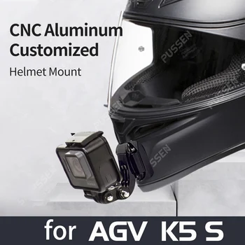 CamSteer AGV K5 K5S Premium su misura Casco del Motociclo di Alluminio Mento di Montaggio per GoPro hero 11 10 9 8 Insta360 X2 X3 DJI Fotocamera