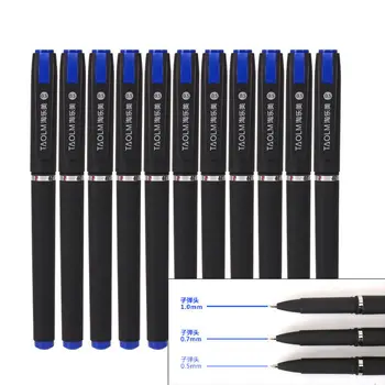 25PCS Penna a Sfera + Set di Ricarica Grandi Capacità 0,7 mm Penne Gel Nero/Rosso/Blu Refill Sostituibile Cancelleria Forniture per la Scuola
