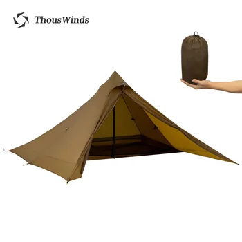 Thous Venti Capricorno 2 Persona Tenda Ultralight Zaino da Escursionismo Tenda Campeggio Piramide Tenda all'Aperto di Nylon Ripstop 15D Campeggio in Tenda