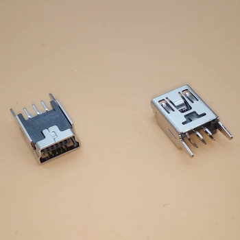 10PCS Mini USB Tipo B Femmina a 5 Pin DIP Gamba Verticale PCB Connettore