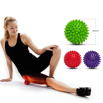 PVC Massaggio Spiky Ball Durevole Sport Fitness Piede Sollievo dal Dolore Fascite Plantare 9cm Yoga Massage Ball