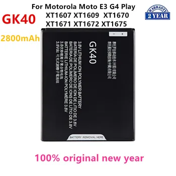 100% Originale GK40 2800mAh Batteria Per Motorola Moto E3 G4 Giocare XT1607 XT1609 XT1670 XT1671 XT1672 XT1675 Batterie del telefono Mobile