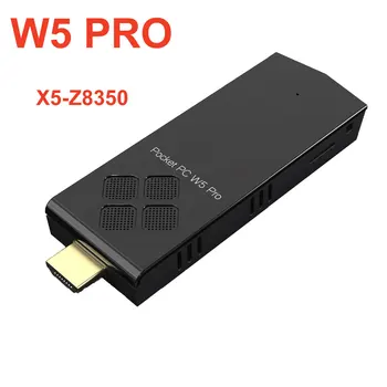 W5 PRO Pocket PC Stick X5-Z8350 Windows 10 Pro 8GB 128GB 2.4 G/5G Dual Band WiFi BT4.2 USB 4K HD Mini PC Computer Portatile