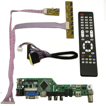 TV+HDMI+DVI+VGA Driver della Scheda di Monitor Kit per il computer Portatile Schermo LCD LED 1366x768 1600x900 1920x1080 LVDS 40Pins