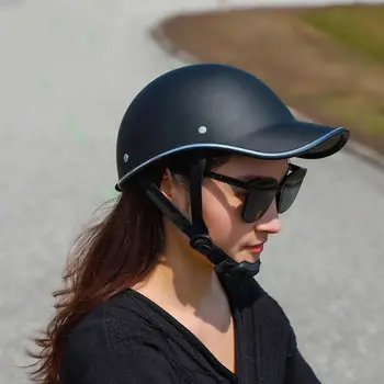 Nuovo 1pcs moto baseball cap casco estate vintage sun visor casco da Moto stile Leggero metà casco mestolo casco