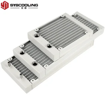 Syscooling in alluminio Bianco radiator120/240/360 27mm spessore G1/4 thread ad acqua