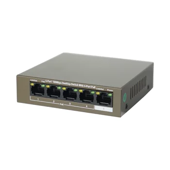 4CH PoE Switch LAN Switch di Rete, F1105P-4 38W Unmanaged PoE Switch LAN