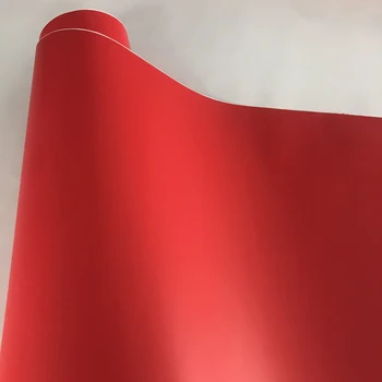 10/20/30/40/50X152cm Rosso Opaco Vinile Film fai da te Styling Adesivo Car Wrapping Adesivo Rotolo Con Aria Bolla Libero di Rilascio