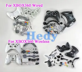 1set Per Xbox 360 Wired Controller Wireless Involucro Croce Pulsante di Tutta la Cover Per Xbox 360 Joystick