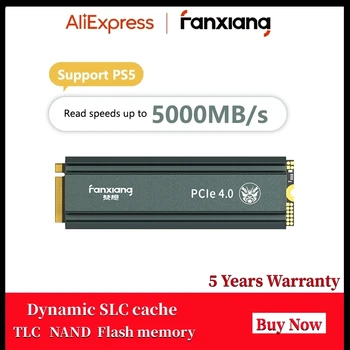 FANXIANG SSD 500GB 1TB 2TB, 4TB SSD M2 NVMe PCIe 4.0 x4 5000MBs M. 2 2280 NVMe SSD Drive Interno da Disco a Stato Solido per PS5 Desktop