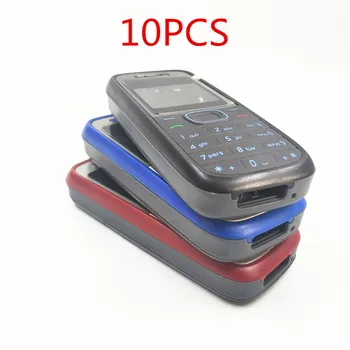 10Pcs/lot Nuovo per Nokia 1200 1208 inglese Completa Tastiera Completa del Telefono Cellulare di Alta Qualità dell'alloggio della Copertura di Caso della Copertura