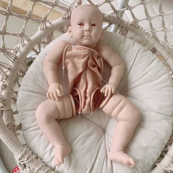23inch Bebe Reborn Doll Kit di Grandi Dimensioni Toddler Baby Huxley Vinyl Doll Kit Incompiuta non Verniciata Bambola Parti con un Panno Corpo