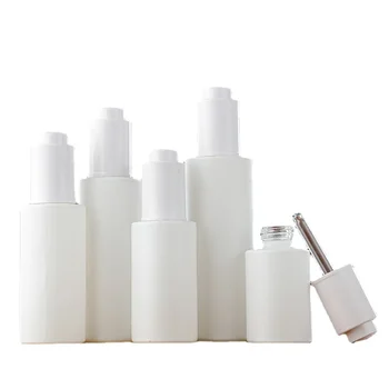 20-120 ML Contagocce Bottiglie di Bianco di Porcellana, di Vetro Vuoto Portatile di Cura di Pelle di Eliquid Oli Fiale di Olio Essenziale di Contenitore Contagocce