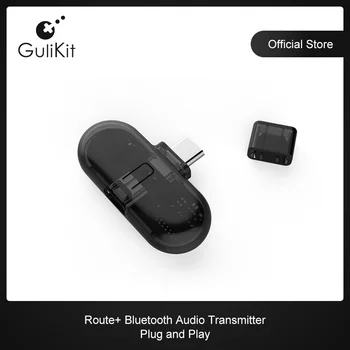 GuliKit Percorso+ Pro Wireless Bluetooth Trasmettitore Audio USB Posteriore del Ricevitore Adattatore per PS5 Nintendo Switch PC NS OLED