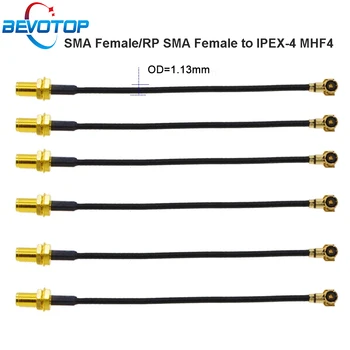 10pcs/lot IPEX4 Cavo IPEX4 MHF4 Femmina RP-SMA/SMA Femmina Antenna WIFI Cavo RF RF1.13 A Spirale Del Cavo Di Estensione Di Montaggio